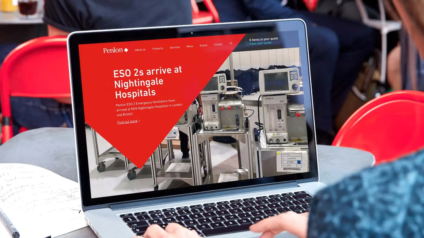 Penlon case study website image